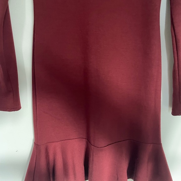 Asos long sleeve peplum hem dress - XS /S - Picture 7 of 14